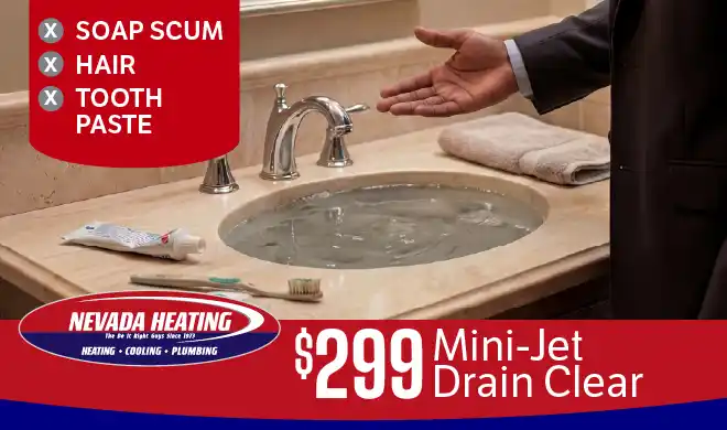Nevada Heating $299 Mini-Jet Drain Clear