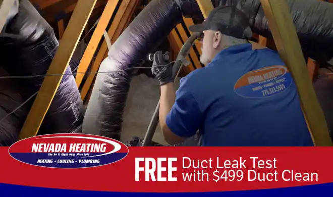 Free duct leak test with $499 duct clean