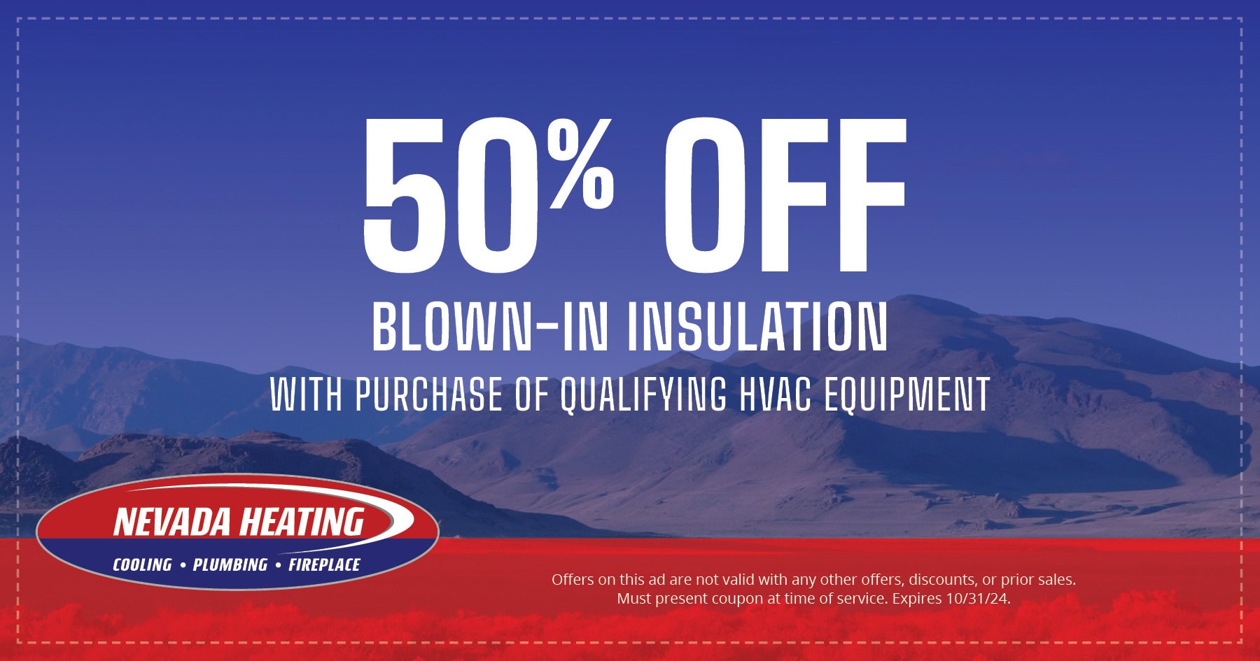 50% Off Blown-In Insulation with Purchase of Qualifying HVAC Equipment!